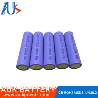 Buy cheap 3.7V 2500mah Cylindrical Li Ion Battery Cells 18650 Small Powerful product