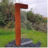 Buy cheap Contemporary Double L Corten Steel Garden Water Features Rain Curtain from wholesalers