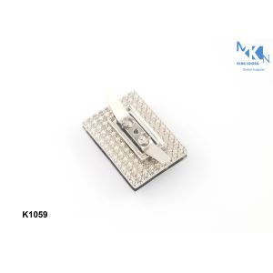 Buy cheap Nickle Color Bag Twist Lock Metal Hole Surface Hand Polished With Hanging Plating from wholesalers