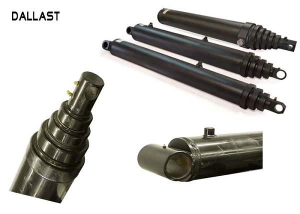 Buy cheap 3 Stage Single Acting Telescopic Hydraulic Cylinder Parker Dump Truck from wholesalers
