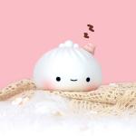 Cute Baby Night Light 7-Color Soft Silicone Nursery Light For Kids Room Decor