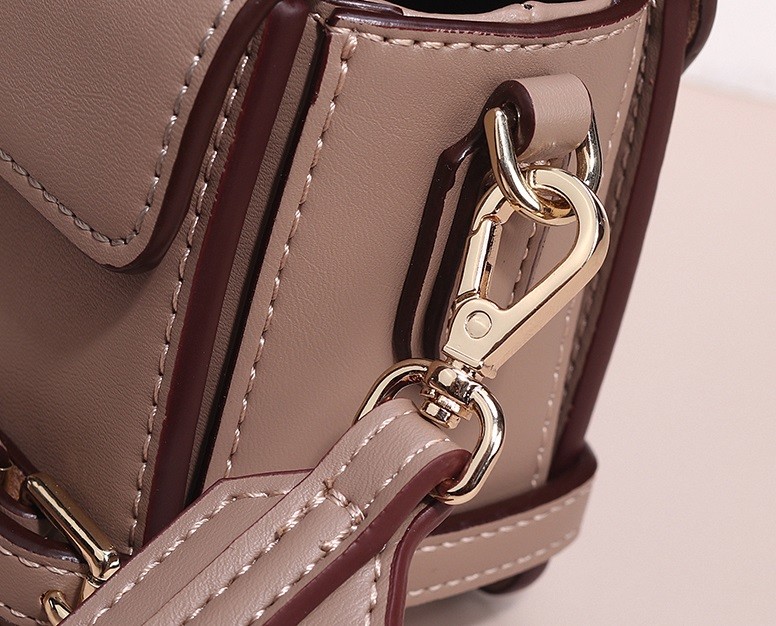 PU Leather Strap Clutch Small Square Satchel Purse Crossbody Shoulder Bag for Women