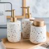 Buy cheap Luxury Ceramic Bathroom Set Soap Bottle For Shampoo Liquid Lotion from wholesalers