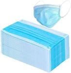 Dust Proof 3 Layer Face Mask Breathable Blue White Anti Pollution Face Mask