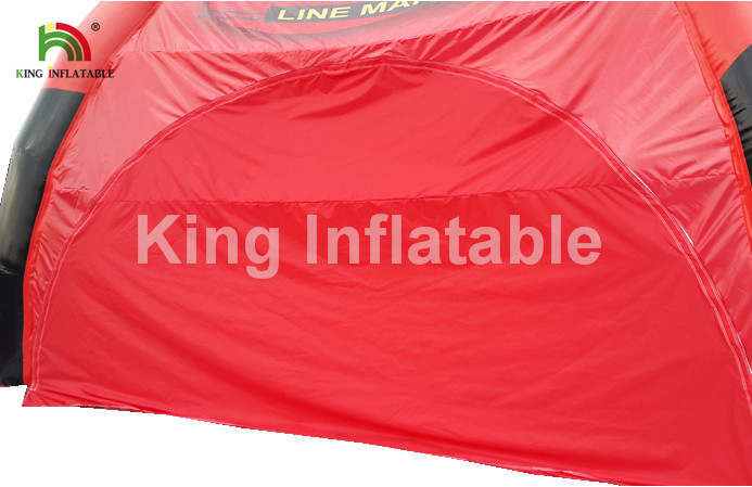 Airtight Black And Red Inflatable Event Tent For Advertising / Exhibition / Tourist