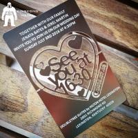Buy cheap Invitation Fancy Aluminum Business Card Blanks Big Party Event Activity Entrance product