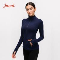 Buy cheap 210gsm Digital Printing Gym Running Yoga Womens Sports Jacket With Thumb Holes product