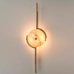 Postmodern personality natural marble light luxury art wall lamp simple living