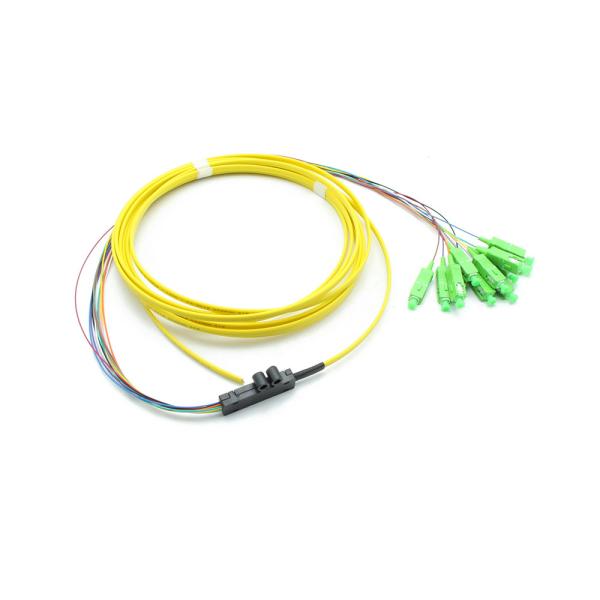 Buy cheap G657A2 Fiber Optic Pigtail SC APC 12C Ribbon Fanout Single Mode from wholesalers