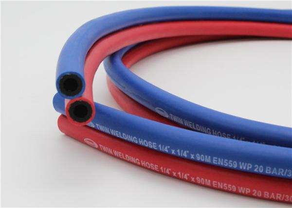 Buy cheap 1 / 4 Inch Twin Welding Hose , 300 Psi Gas Welding Hose Red & Blue from wholesalers
