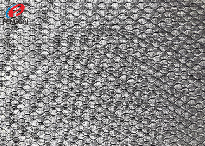 100% Polyester Cation Sportswear Mesh Fabric Bird Eye Honeycomb Jacquard Mesh Fabric