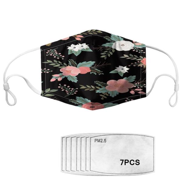 Buy cheap Flower Pattern Anti Pollution Printed Face Mask Washable from wholesalers