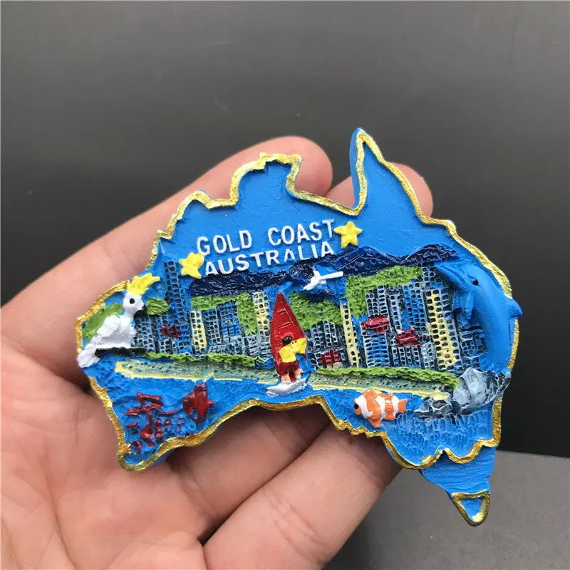 Metal Fridge Magnets Souvenir Gift Local Landmark Building 