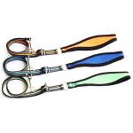 Adjustable LOGO Nylon Dog Leash . Dog Rope Lead Retractable Nylon Braided Pet