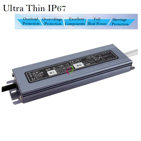 Buy cheap Ultra Thin 12V LED Strip Light Power Supply 100W 8.3A Waterproof 50HZ / 60HZ from wholesalers