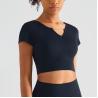 Buy cheap Altiland Padded Women Workout Tops V Neck Yoga Gym Sports T - Shirts from wholesalers