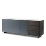 Metal Leg Glass Ceramic Dining Hall Cabinet