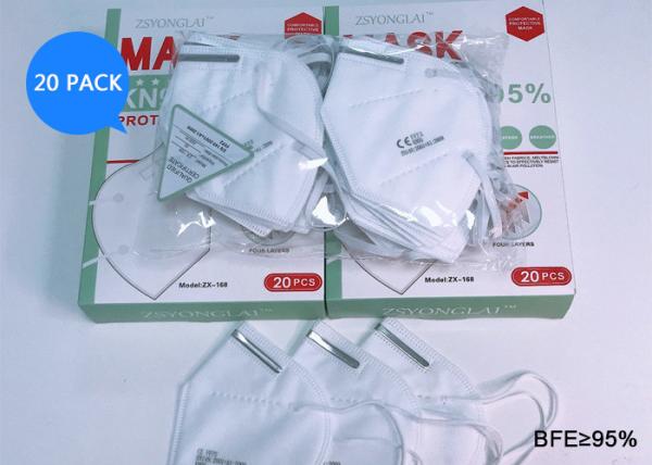 Quality Breathable KN95 Disposable Face Mask With Earloop For Covid -19 for sale