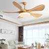 Buy cheap Cream Wind Wooden Blade 48 Inch Ceiling Fan With Light And Remote Control from wholesalers