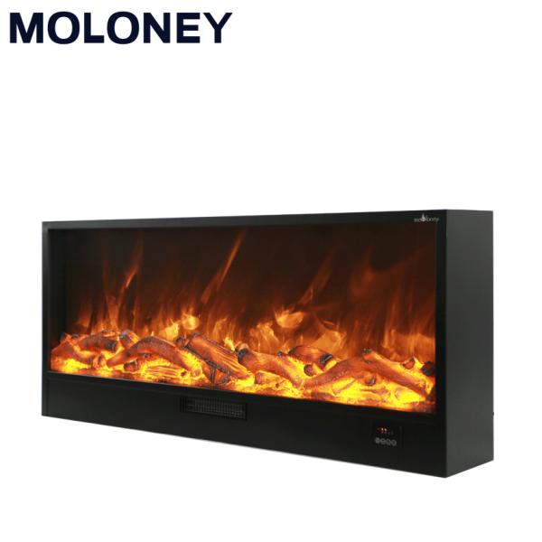 Quality 1150mm Wall Mantel Heating Electric Fireplace Fabricated Logs Adjustable ​Thermostat for sale