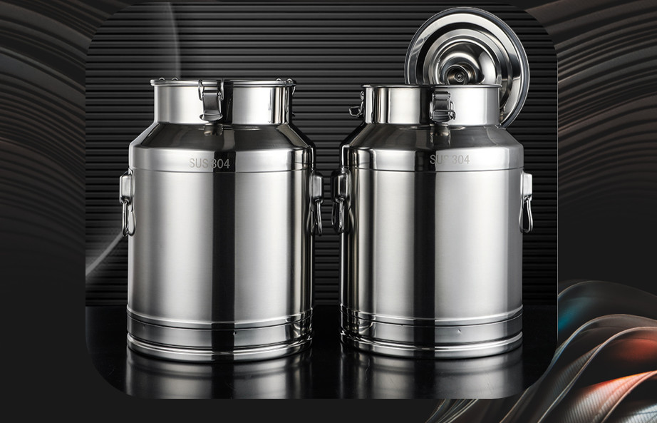 SS201 5 Liter Stainless Steel Bucket With Lid 0.8mm Thickness