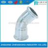 Buy cheap White Carbon Steel Press Fittings Equal Elbow Connection Round Head Code from wholesalers