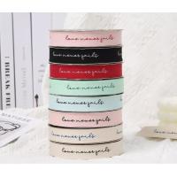Buy cheap Polyester Wedding Patterned Gift Wrap Ribbon Roll 25mmX45Y For Decoration product