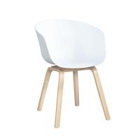 Buy cheap Nordic simple plastic leisure chair Hale dining chair creative wood foot coffee product