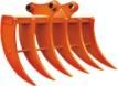 Buy cheap 45 Degree Tilting Root Rake Bucket For Excavator , Mini Excavator Rake Loosen Soil from wholesalers