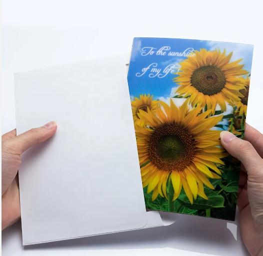 Buy cheap Birthday Christmas 3d Greeting Card With Envelope Lenticular Postcard from wholesalers