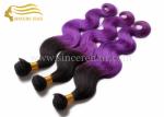 Buy cheap 55 CM Body Wave Ombre Purple Hair Extensions Machine Weft for sale - 22" Body from wholesalers