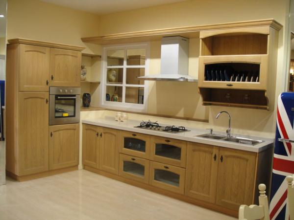 Buy cheap Light colour solid wood kitchen cabinet,wooden furniture.Norht American style furniture from wholesalers