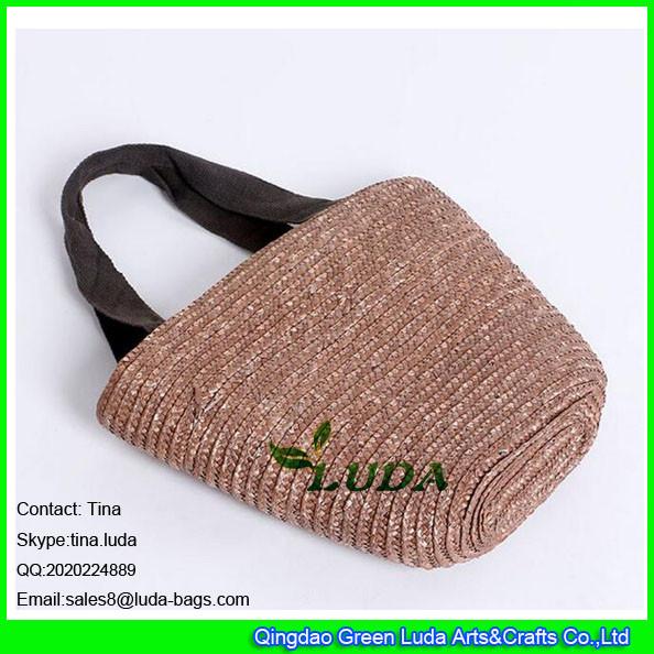 Buy cheap LDMC-017 wholesale promotional handbag brown wheat straw women bags from wholesalers