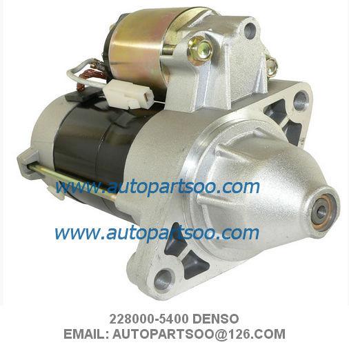 Buy cheap Denso Starter Motor 228000-5400 WAI 18414N 12V 9Tooth 0.9kw Kubota Mower Front from wholesalers