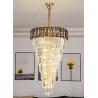 Buy cheap LED Spiral Luxury Crystal Golden Big Chandelier Duplex Building european crystal chandeliers(WH-NC-94) from wholesalers
