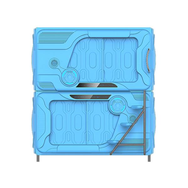 Buy cheap Blue Space Pod Bed Flame Retardant ABS Material For Hotels Anti - Slip Ladder from wholesalers