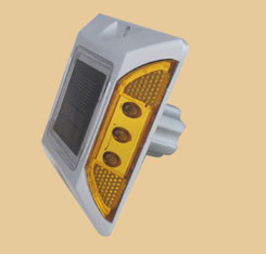 Aluminum led solar road stud with 3 pcs led per side
