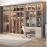 Buy cheap Bedroom Glass 6 doors wardrobe armoire closet Density board 1900mm stuya from wholesalers