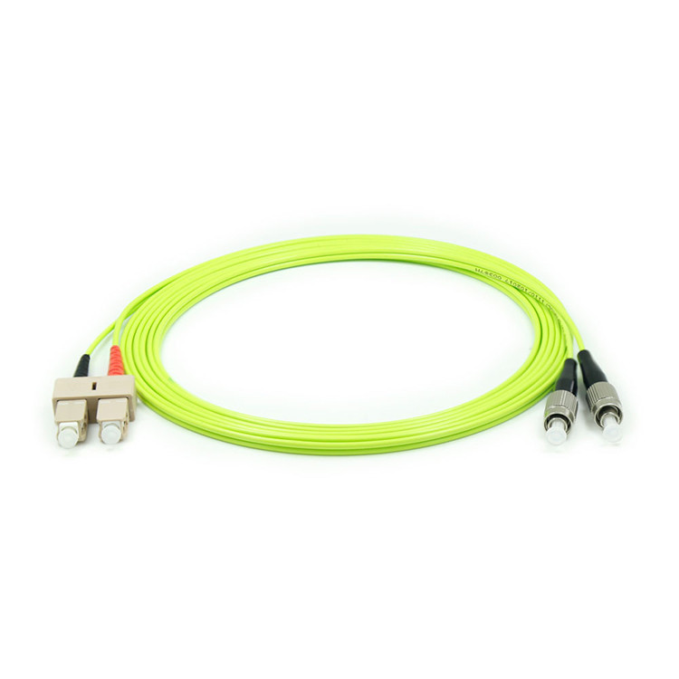 FC To SC Fiber Optic Network Cable Multimode 50/125um OM5 Low Insertion Loss