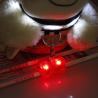 Buy cheap PET LED flashing collar necklace Buckle Safety Night Light bone dog ID tag Pendant from wholesalers