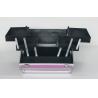 Buy cheap Rose Red Aluminium Beauty Case with Striped ABS Panel from wholesalers