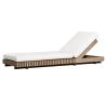 Buy cheap Customized Luxury Pool Teak Wood Lounge Chair With 5 Gears Backrest Adjustment Lesiure Bed from wholesalers