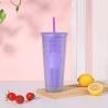 Buy cheap Holiday Icy Lilac Bling Studded Plastic Cold Cup Tumbler 24oz from wholesalers