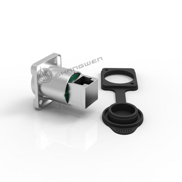 Buy cheap Electrical Waterproof Rj45 Female Connector Outdoor Industrial Chassis Connector from wholesalers