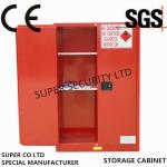 Red Paint & Ink Chemical Storage Cabinet For Flammable Liquids , 60 Gallon
