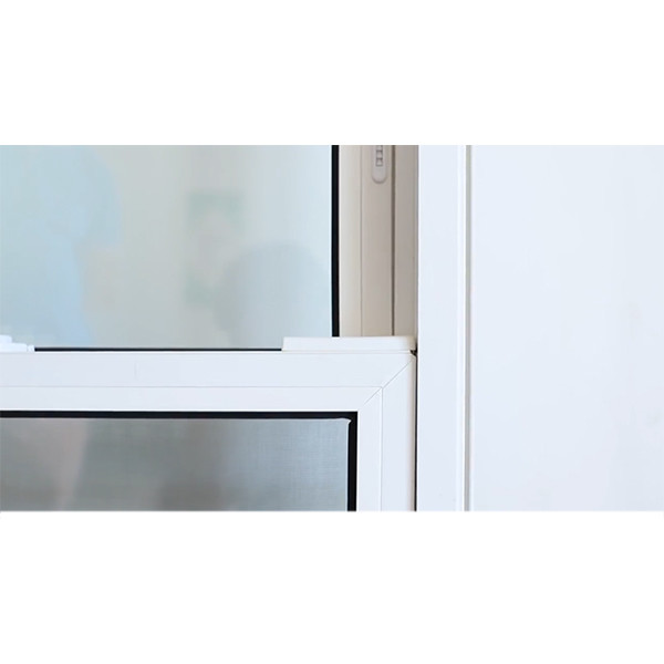 Custom White UPVC Vinyl Waterproof Double Hung Window Customized Size