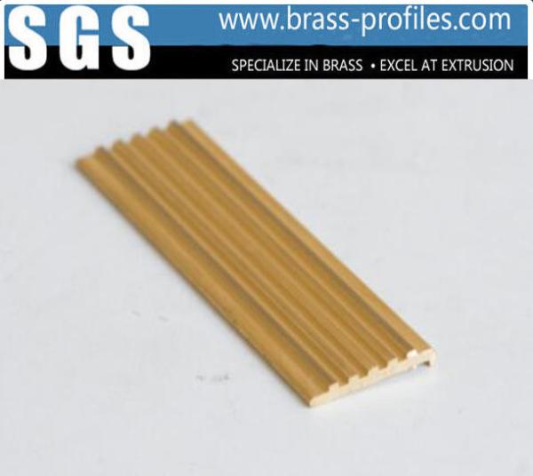 Quality Brass Anti-slip Strip For Stair Copper Extruding Flooring Sheet for sale