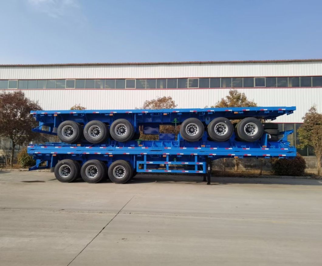 China 3 Axle 20 40FT Container Transport Skeleton Semi Trailer Heavy Duty Skeleton Trailer
