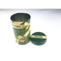 Buy cheap Christmas Holiday Food Tin Box Cylinder Shaped With Diameter 9cm product
