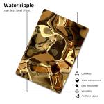 Titanium Gold Mirror Water Ripple Stainless Steel Sheet For Wall Decorative